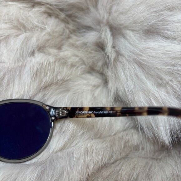Bruno Chaussignand Compass Tortoise Round Sunglasses Handmade France 49-24